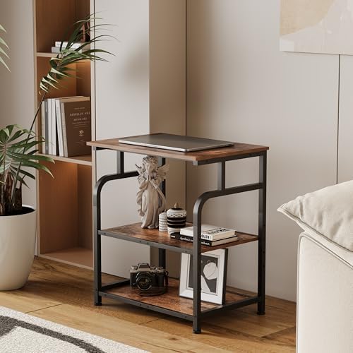Unionly Large Rolling Printer Stand with Height Adjustable Shelf and Wheels - Image 7