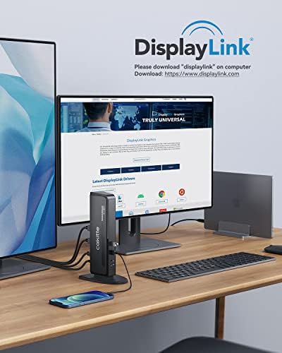 USB 3.0 Docking Station Dual Monitor, Universal Laptop Docking Station for MacBook & Windows - Image 6