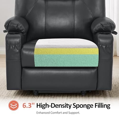 MCombo Power Lift Recliner Chair for Elderly, Heat and Massage R7045 - Image 6