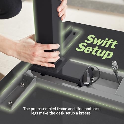 Vari ComfortEdge Electric Standing Desk – 60x30 – Black/Black - Image 6