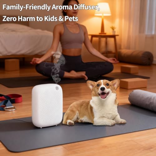 Smart Waterless Essential Oil Diffuser, 400ML Diffuser with 100ML Fragrance Scent Oils for Scent Air Machine with 12A1V Power Adapter for Large Room and Commercial Use, Cover Up to 2000 Sq.Ft - Image 6