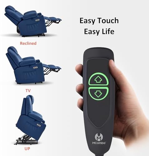 MCombo Small Power Lift Recliner Chair for Elderly, Heat and Massage 7141 - Image 6