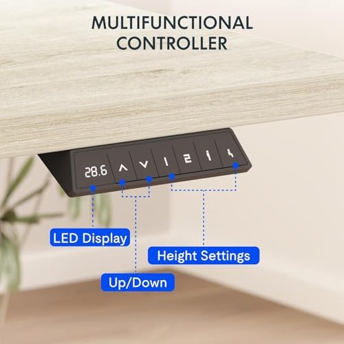 FLEXISPOT EN2 60"x24" Whole-Piece Standing Desk with Power Strip - Image 6