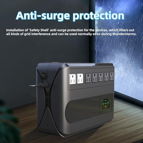 1000VA 500W Offline UPS LCD Battery Backup and Surge Protector for Computer - Image 7