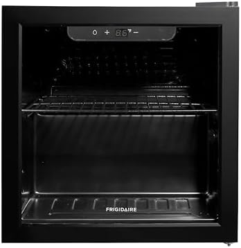 FRIGIDAIRE 12-Bottle Cooler, 1.2 Cu. Ft. Glass Door Beverage Refrigerator, Digital Display Mini Fridge with Touch Controls, Adjustable Shelves, LED Lighting & Quiet Compressor Cooling - Image 7