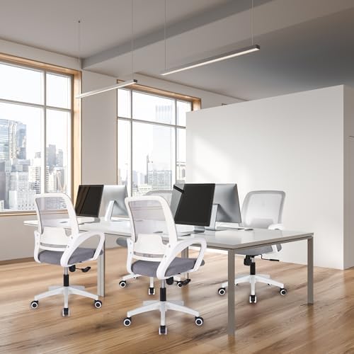 NEO CHAIR Home Office Desk Chair Ergonomic Mesh with Lumbar Support, Grey - Image 6