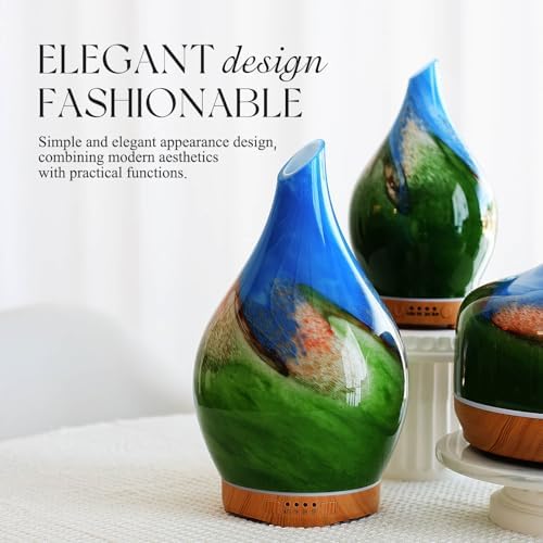 Porseme 280ml Remote Essential Oil Diffuser 3D Glass Ultrasonic Mist 7H - Image 7