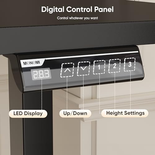 Monomi 39.4" Electric Standing Desk, Height Adjustable sit Stand up,Black - Image 6