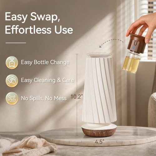 Waterless Essential Oil Diffuser for Home, Cold Air Scent Machine with Ambient Light, Smart App Control, Includes 100ml Oil - Image 6