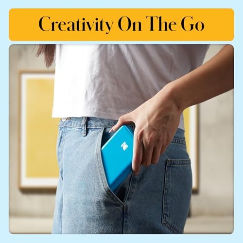 KODAK Step Instant Photo Printer, Zink 2x3” Color Sticky-Back Photos, Bluetooth Compatible with iOS & Android Devices, Editing App, Blue (Renewed) - Image 7