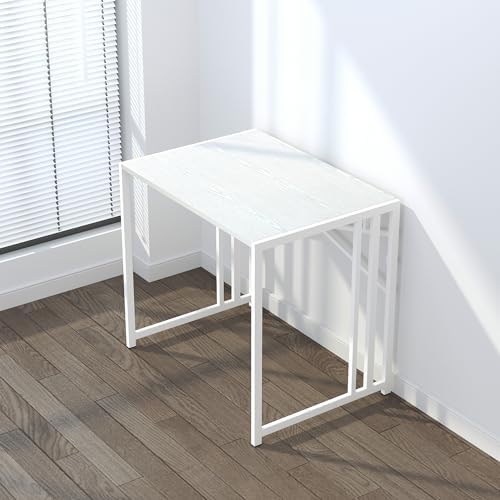 Lutown-Teen Small Folding Desk 32 inch, White - Image 7