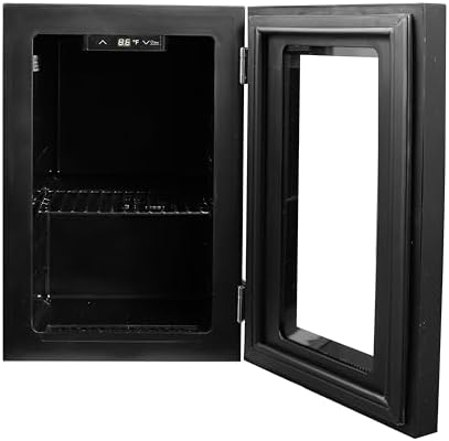 Frigidaire 0.6 Cu. Ft. Glass Door Beverage Refrigerator, Digital Display Mini Fridge with Electronic Temperature Control, LED Lighting & Quiet Operation - Image 7