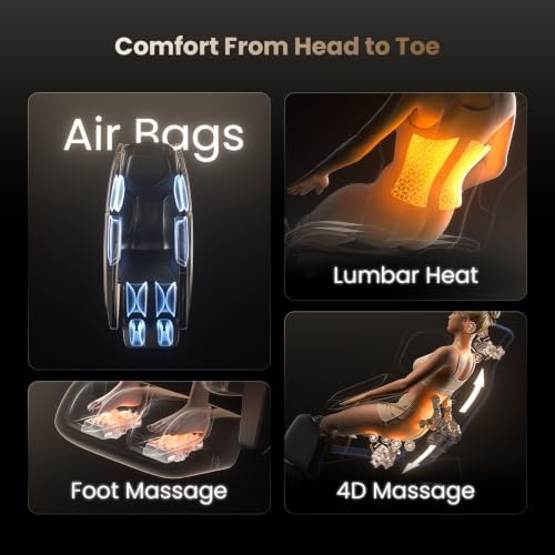 BOB AND BRAD iMaster Pro 4D Full Body Massage Chair Zero Gravity SL-Track - Image 6
