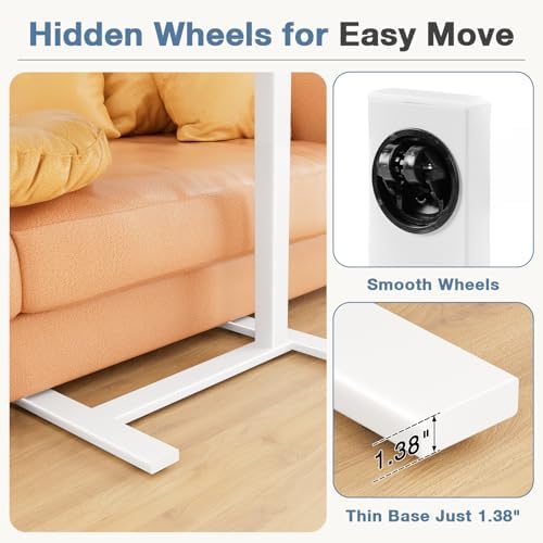 DUMOS Standing Desk with Wheels, Rolling Desk, Laptop Table - Image 6