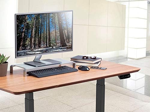 Monoprice Aluminum Monitor Riser, Multimedia Stand - Silver | 19.5 x 8.5 Inch Area, Raises 2.5 Inches, Durable, Supports Up To 44 lbs - Workstream Collection - Image 6