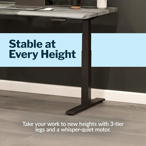Vari ComfortEdge Electric Standing Desk – 60x30 – Driftwood/White - Image 6