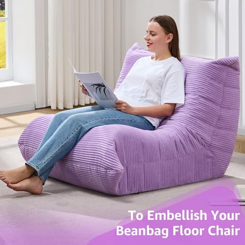Hobestluk Big Bean Bag Chairs for Adults Fireside BeanBag Couch Togo Sofa - Image 6