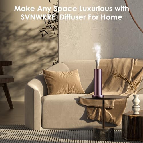 Waterless Essential Oil Diffuser,Oil Diffuser,Aromatherapy Diffusers,Scent Diffusers for Home,Large Room, Hotel Scent Diffuser, 1000sq.ft, Aroma Diffusers (Dark Purple) - Image 7