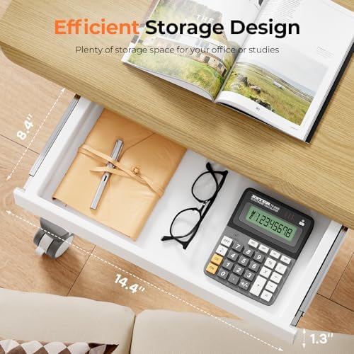 28" Mobile Standing Desk with Drawer, Portable Laptop Desk - Image 6