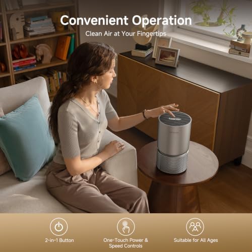 Dreame TP5 Air Purifier for Home Bedroom Dorm Room, Small Air Purifier - Image 7