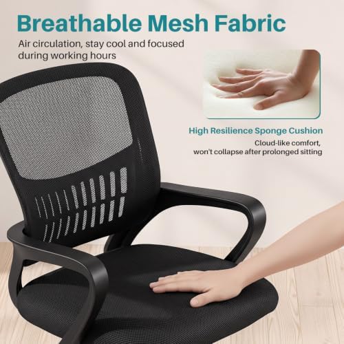 OLIXIS Ergonomic Office Desk Chair, Mid-Back Executive Computer Chair - Image 6