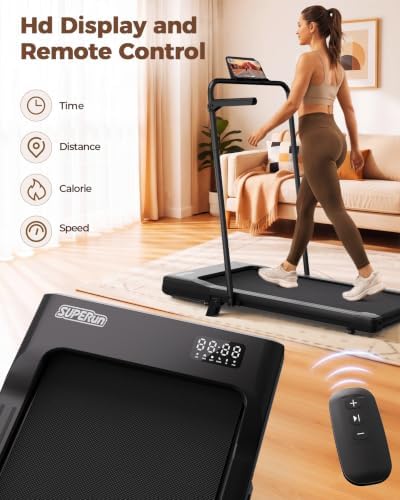 Superun Walking Pad with 6% Incline, 2.5HP Treadmill, 0.6-3.8 MPH, 300 lbs - Image 7