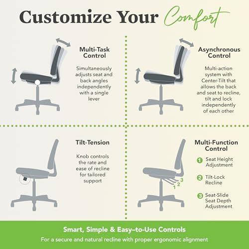 HON Crio Ergonomic Office Chair, Office Desk Computer Chair, Black - Image 6