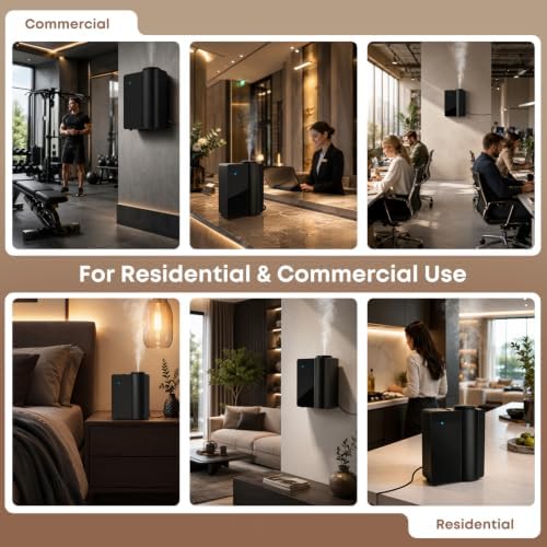 Waterless Essential Oil Diffuser 200ml, HVAC Cold Air Smart Scent Machine for Whole House 5000 Sq.Ft, Bluetooth App, Metal Housing, Quiet No‑Heat Commercial Diffuser for Large Room, Home, Office,Hotel - Image 6