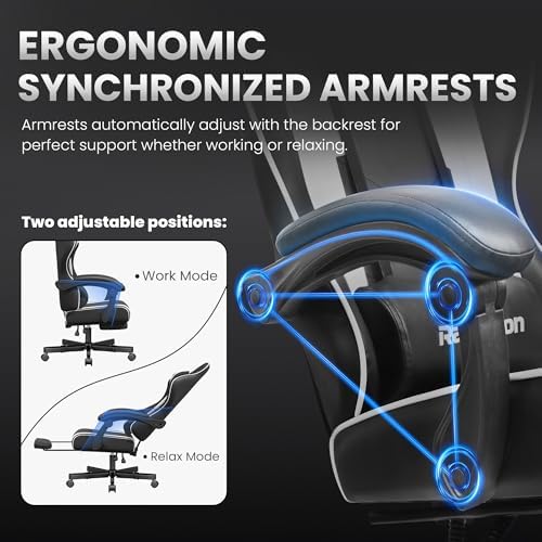 Gaming Chair for Adults Gamer Game Ergonomic PC Chair, 7-Point Support - Image 7