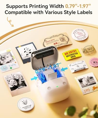 NIIMBOT B2 Pro Label Maker with 3Tapes, Supports Photo Printing, Silver - Image 7