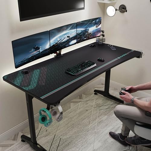 EUREKA ERGONOMIC Gaming Desk, 60 Inch Computer Desk with Full Mouse Pad - Image 6