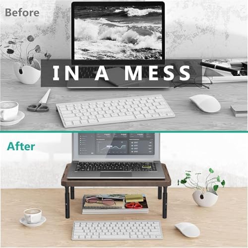 WALI Computer Monitor Stand for Desk, Adjustable Laptop Riser, up to 44 lbs - Image 7
