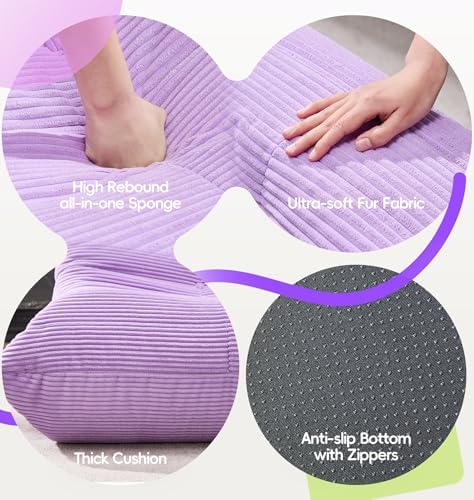Hobestluk Medium Bean Bag Chairs Lounge Floor Chair BeanBag Couch Togo Sofa - Image 6