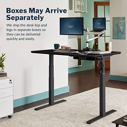 Vari Classic Electric Standing Desk – 60x30 – Black/Slate - Image 6