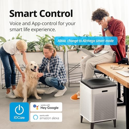 COWAY Air Purifier for Large Room Whole Home Up to 3,120ft², HEPA Filter for Smoke, Allergies, Pet Dander, Odor, App-Enabled, AQI, Smart Mode, Timer, 5yr Warranty, Airmega 400S White - Image 6