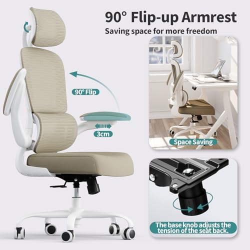 TRALT Office Chair Ergonomic Desk Chair - Gaming Chair with Lumbar Support - Image 6