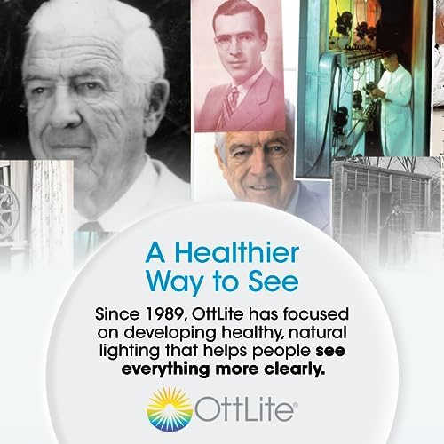 OttLite Cool Breeze LED Desk Lamp with Bladeless Fan, Gray - Image 7