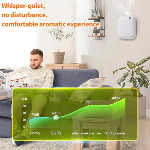 Smart Waterless Essential Oil Diffuser, 400ML Hotel Scent Diffuser with 12A1V Power Adapter for Large Room and Commercial Use, Scent Air Machine Cover Up to 2000 Sq.Ft - Image 6