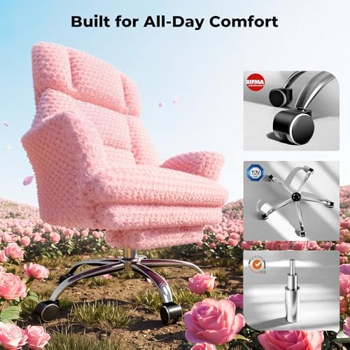 Big and Tall Office Chair, Flip Armrests for Pets & Cross Legged Sitting - Image 6
