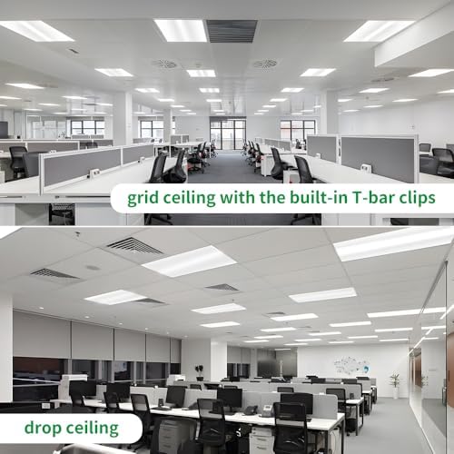 2x4 LED Troffer Light with Emergency Backup Battery, ETL 4PK - Image 7