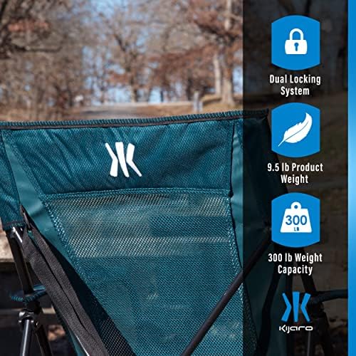 Kijaro Dual Lock Chair - Cayman Blue Iguana - Folding Chair, Sports - Image 6