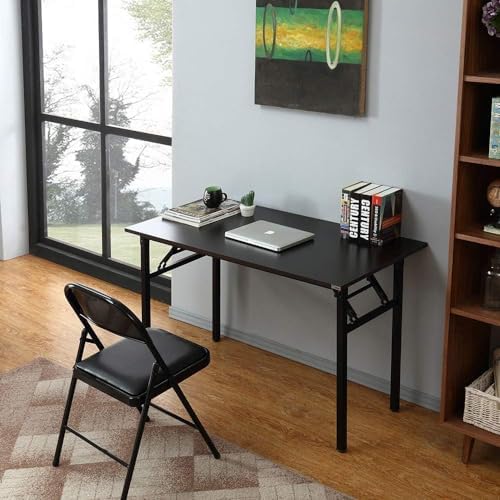 Need Office Computer Desk 47.2x23.6 in Sturdy Folding Laptop Table Black - Image 6