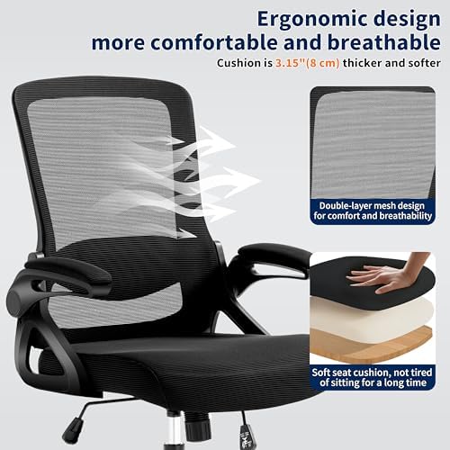 Ergonomic Office Chair Desk Chair with Adjustable Lumbar Support - Image 6