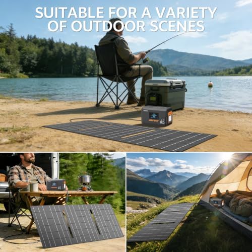 HOWEASY Solar Generator 135W, Portable Power Station with 30W Solar Panel - Image 6