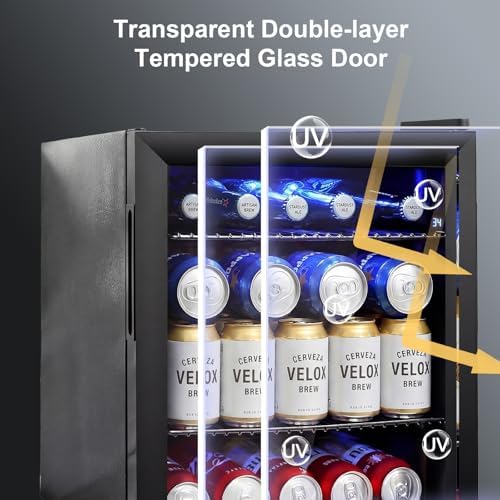 Mini Beverage Refrigerator Cooler -Small Beverage Fridge 1.4cu.ft - Image 7