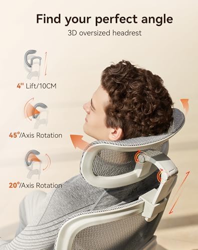 SIHOO B100 PRO Ergonomic Mesh Office Chair with Footrest - Image 6