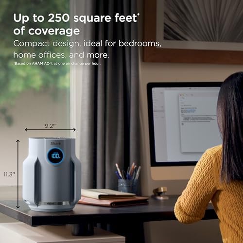Shark NeverChange Compact Pro Air Purifier, HP071BRN, Winter Fog - Image 6