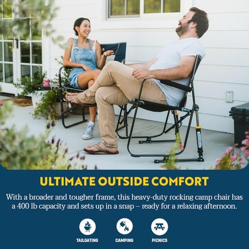 GCI Outdoor Freestyle Rocker XL Camping Chair - Black - Image 7