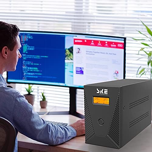 1500VA/900W Ups Battery Backup and Surge Protector,Computer Uninterruptible Power Supply Units,SKE Ups Power Supply,SK1500 - Image 6
