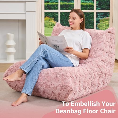 Hobestluk Big Bean Bag Chairs for Adults Fireside BeanBag Couch Togo Sofa - Image 6
